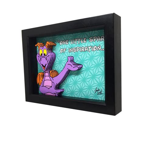 Figment Disney 3d Art Epcot Figment And Dreamfinder Epcot Art Etsy