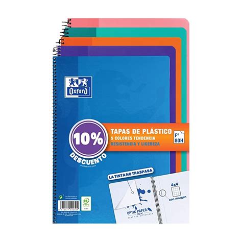 Pack Cuaderno Espiral Classic W E Folio Hojas X Con Margen