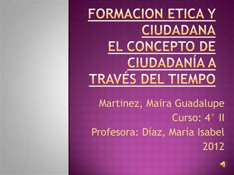 Formacion Etica Y Ciudadana Ppt