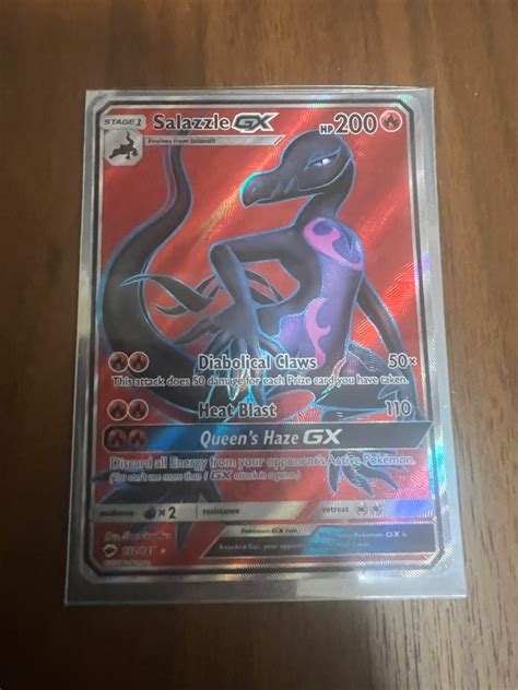 Pokemon Card Salazzle Gx Full Art Ultra Rare Hobbies Toys Toys