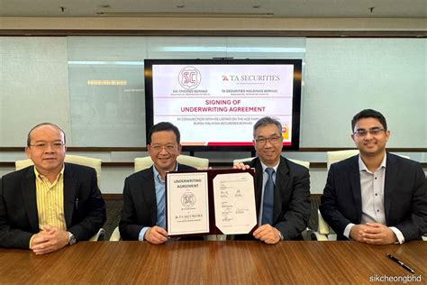 ACE Market Bound Sik Cheong Inks Underwriting Deal With TA Securities