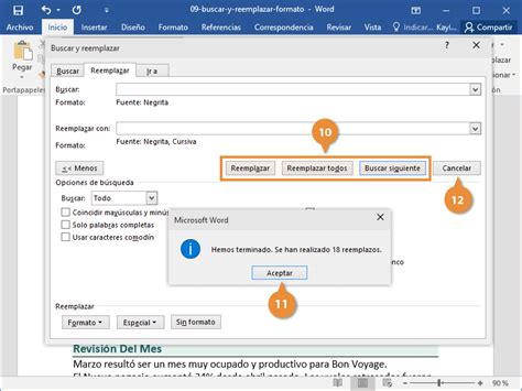 Buscar Y Reemplazar Formato Customguide