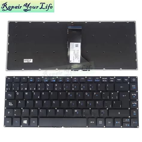 Spanish Backlit Keyboard For Acer Aspire E E E E E