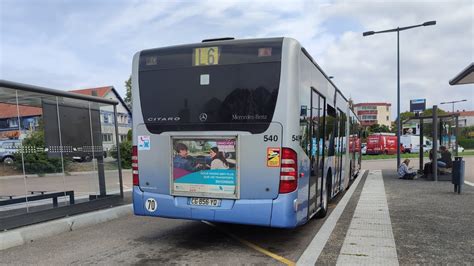 Roadmovie bus Mercedes citaro G n 540 sur la ligne L6 de Ginko Besançon