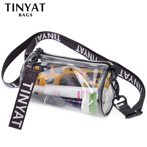 Tinyat Mini Bolsos De Hombro Transparentes Para Mujer Bolsa De