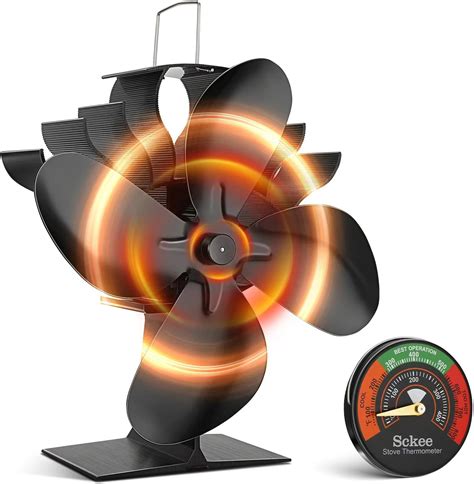 Amazon Voda Stove Fan Newly Upgraded Blades Heat Powered Stove