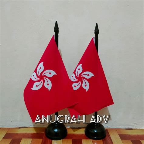 Jual Tiang Kayu Bendera Meja HONGKONG Shopee Indonesia