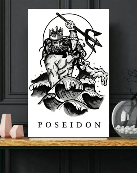 Greek Mythology Poseidon Altar Decorations Witches Altar Etsy