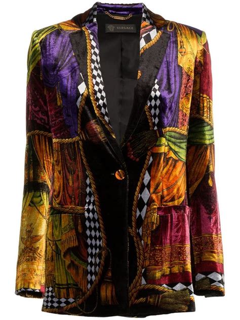 Love This By Versace S Modesens Modesens Versace Mixed Print Velvet