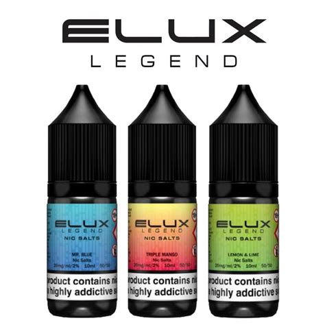 Elux Legend Nic Salts Ml Mg The Vape Alchemist