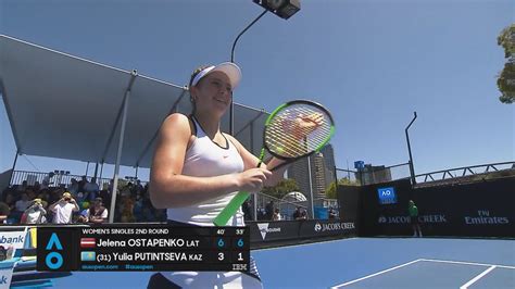 Australian Open 2017 Highlights Julia Putinzewa stolpert über Jelena