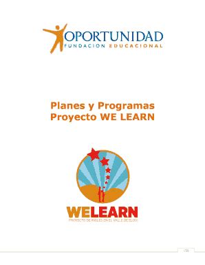 Completable En L Nea Fundacionoportunidad Planes Y Programas Proyecto