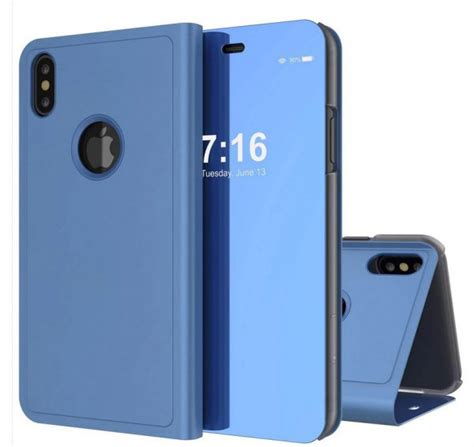 Capa Iphone XS Max Flip S View Azul Capas de Telemóveis Milhares de