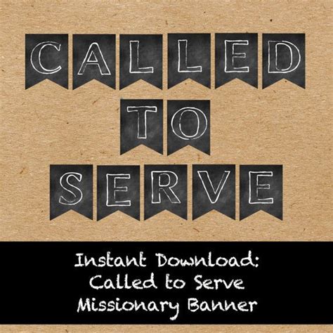 Called To Serve Missionary Banner Digital By Sweetlemonsdesign