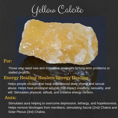 The Versatile Calcite Yellow Calcite Crystal Healing Stones Honey