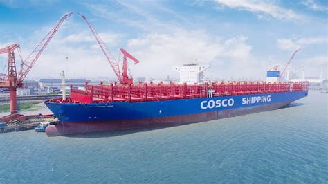 Chinas Schiffsbauer Liefert Riesiges Containerschiff Aus China Org Cn