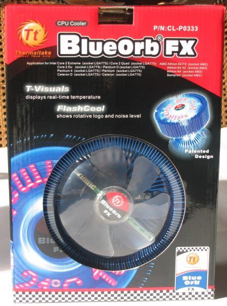 ThermalTake BlueOrb FX cooler review - DVHARDWARE
