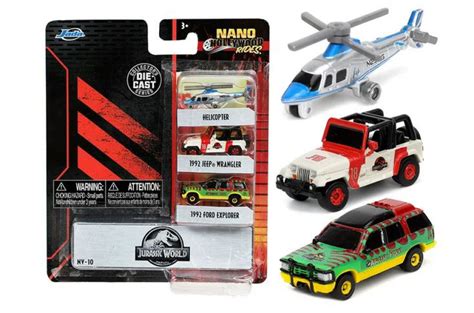 Modellino Auto Jurassic Park 3 Nano Cars Mm 30 Modellismo Statico Collezione Arcadia Modellismo