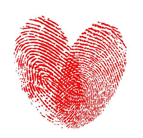 Heart Fingerprint Free Vector 4Vector