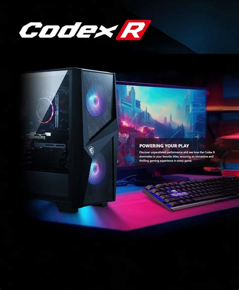 msi codex  gaming desktop pc user manual