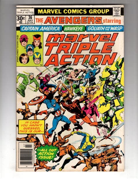 Marvel Triple Action 36 1977 ID NN Comic Books Bronze Age