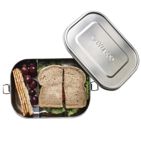 Ever Eco Stainless Steel Bento Lunch Box 2 Compartment 1400ml Healthylife