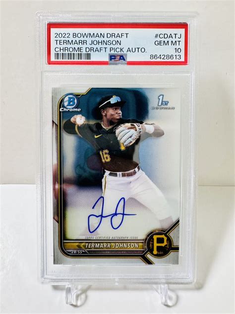 Letaopsa Termarr Johnson Auto Topps Bowman