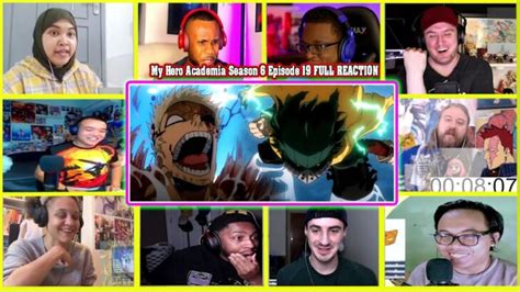 海外の反応My Hero Academia Season 6 Episode 19 FULL REACTION MASHUP 僕のヒーロー