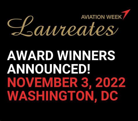 2022 Laureate Award Winners Space Aviation Week Network