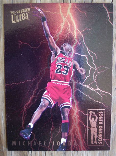 1993 94 Fleer Ultra Michael Jordan Scoring Kings Insert Lightning 5 Of