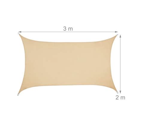 Voile D Ombrage Rectangulaire Sable Voile Toile D Ombrage BUT