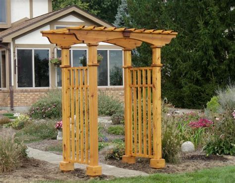 Wood Arbors And Arches Outdoor Decorations To Build Wood Arbors