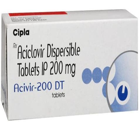 Buy Acivir Dt Tablets Online At Gympharmacy