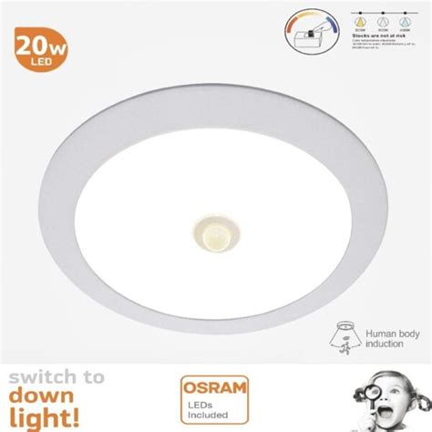 Downlight Led Con Detector De Movimiento W Osram Cct Cm