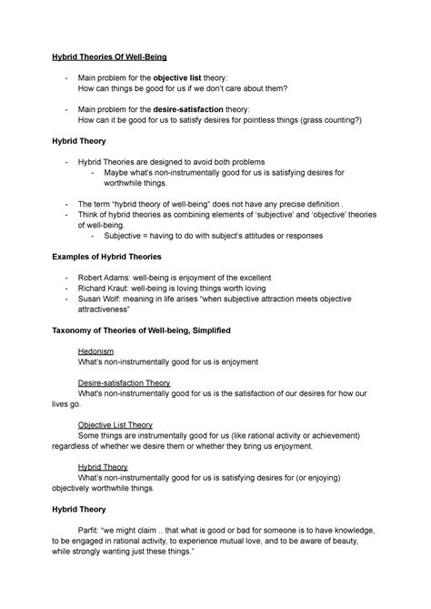 Phil A Intro To Moral Theory Hybrid Theory Hybrid Theories Of