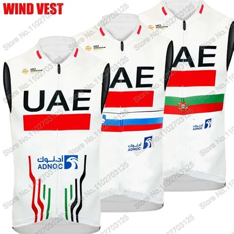 UAE Camiseta De Ciclismo Sin Mangas Para Hombre Y Mujer Chaleco Ligero