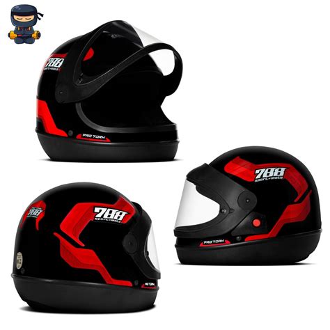 Capacete Automatico Sport Moto 788 San Marino Pro Tork Shopee Brasil