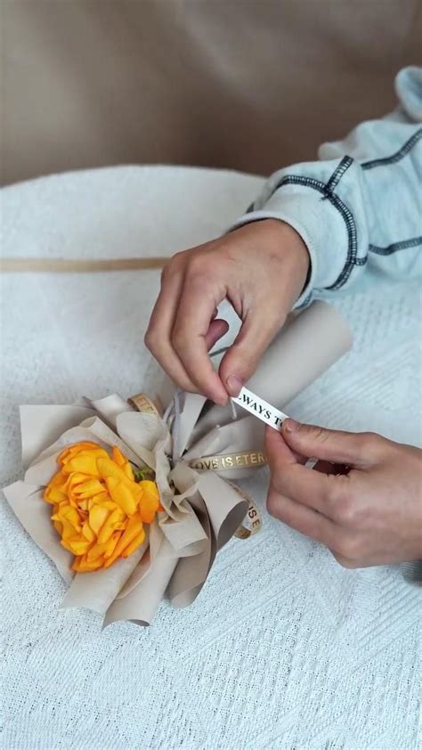 Single Flower Bouquet Wrapping Tutorial Artofit