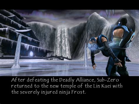 Sub Zero Mortal Kombat Deadly Alliance