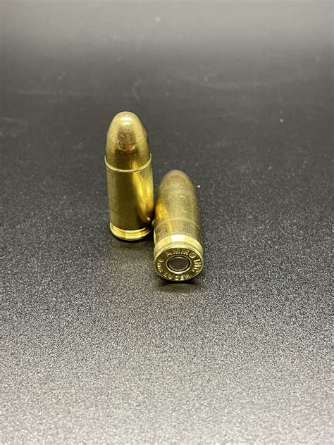 9mm Luger 124 Grain Tmj Brass Cased Pistol Ammo