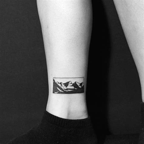 Black and white mountain by Chinatown Stropky - Tattoogrid.net