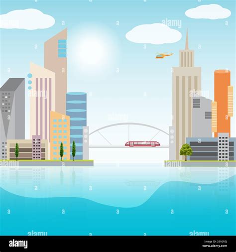 Urban Downtown City Stock Vector Images Alamy