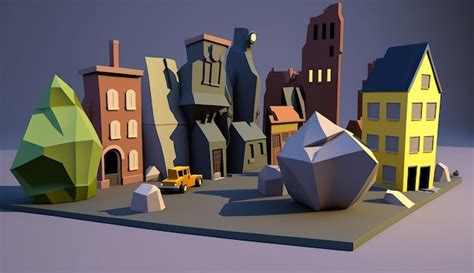 Premium Ai Image Ai Generated Ai Generative City Urban Scene In 3d