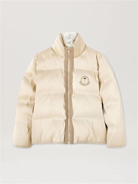 Palm Angels Moncler Maya Jacket In Neutrals Palm Angels Official