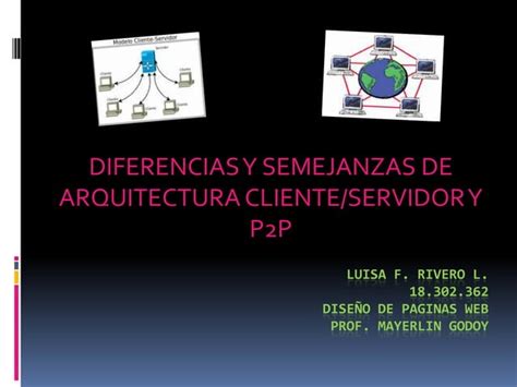 Arquitectura Clienteservidor Y P2p Ppt