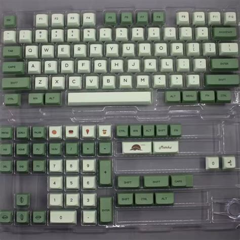 Kawaii Gaming Matcha Themed Keycaps Pbt Set Xda Profile For