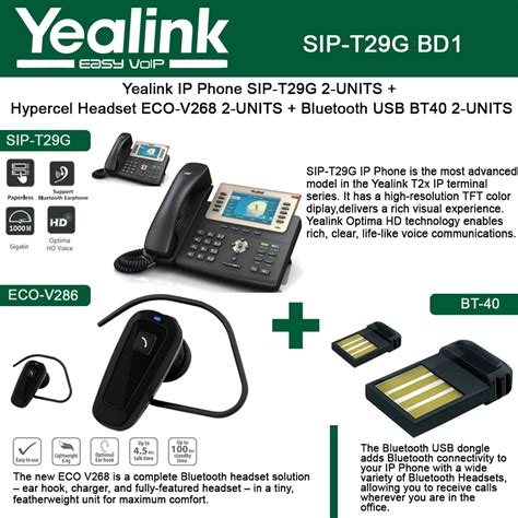 Office Electronics Black 1Pack Support Yealink Bluetooth Headset Bundle ...