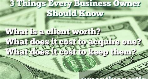 3 Things Every Business Owner Should Know