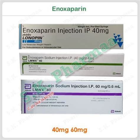 Lonopin Mg Ml Enoxaparin Injection At Rs Piece Enoxaparin