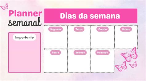 Planner Semanal Para Imprimir Desenhos Imprimir